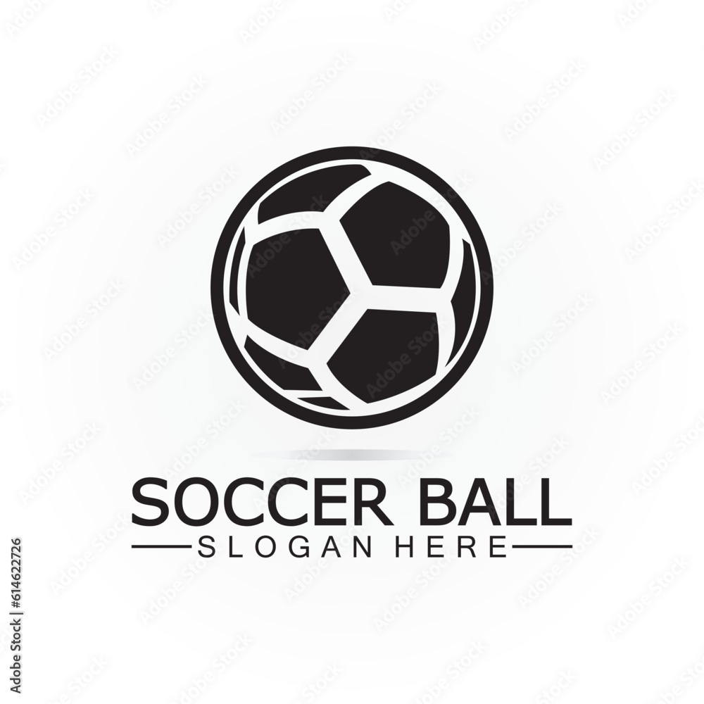 Soccer ball logo design Icon & Symbol Vector Template. football logo design