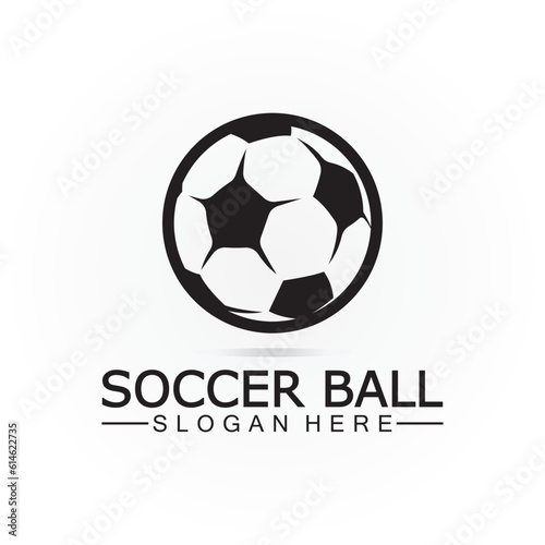 Soccer ball logo design Icon   Symbol Vector Template. football logo design