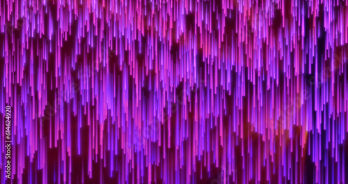 Abstract purple energy glowing lines raining down futuristic hi-tech background