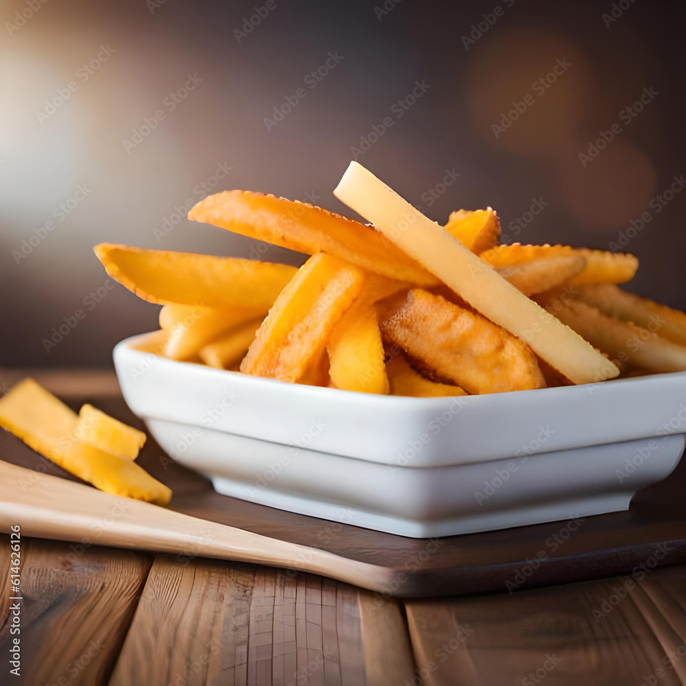french fries on a plate