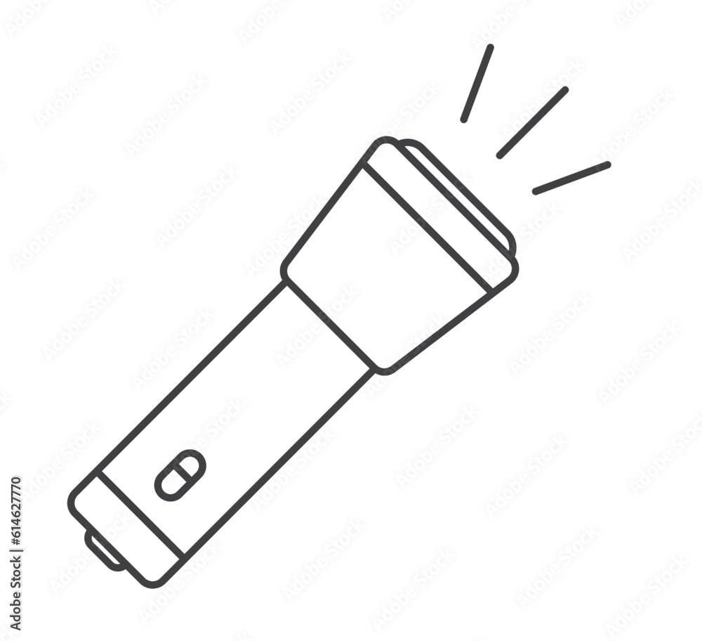 flashlight outline icon flashlight outline icon