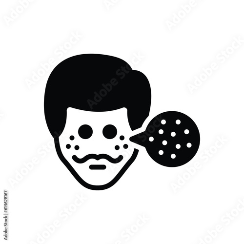 Black solid icon for spots 