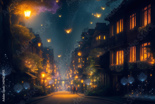 City of the Fireflies. Generative AI