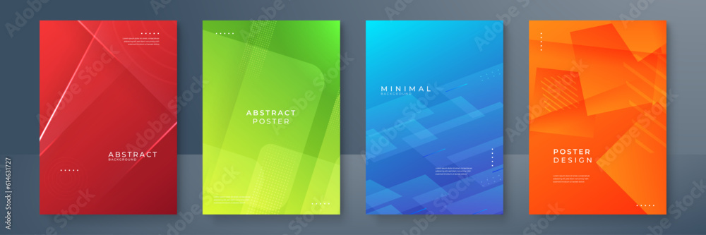 Fototapeta premium Abstract colorful colourful geometric line pattern background for business brochure cover design template