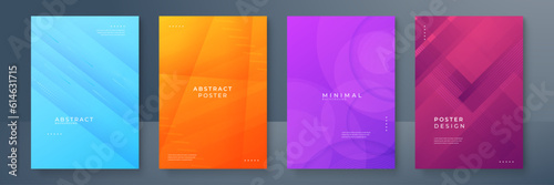 Vector abstract colorful colourful cover collection concept gradient geometric background
