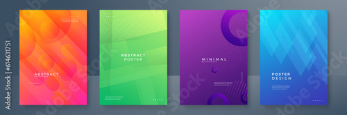 Abstract gradient colorful colourful poster and cover design background. Vector illustration