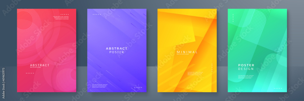 Abstract trendy gradient colorful colourful flowing geometric pattern background texture for poster cover design. Minimal color gradient banner template. Modern vector wave shape Abstract trendy gradient colorful colourful flowing geometric pattern background texture for poster cover design. Minimal color gradient banner template. Modern vector wave shape