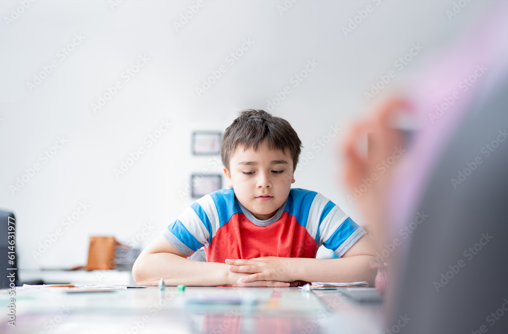 Education concept, Kids playing board game school classroom,Boy having fun playing cards at home,Children playing recycle words game together, Concept for brain development activity for preschoolers Education concept, Kids playing board game school classroom,Boy having fun playing cards at home,Children playing recycle words game together, Concept for brain development activity for preschoolers