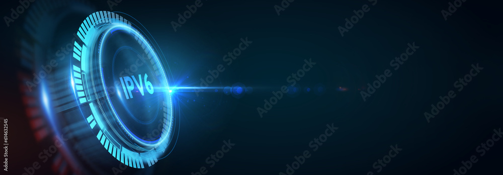 Business, Technology, Internet and network concept. IPV6 abbreviation. Modern technology concept. 3d illustration Business, Technology, Internet and network concept. IPV6 abbreviation. Modern technology concept. 3d illustration