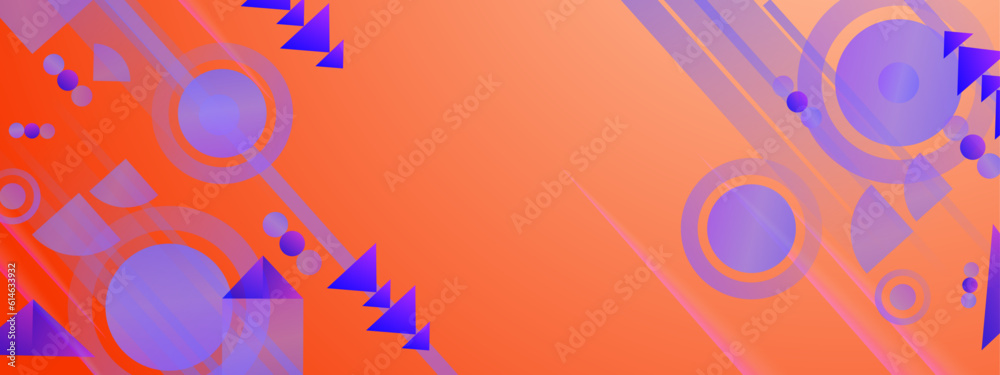 Vector colorful colourful banner abstract gradient geometric background
