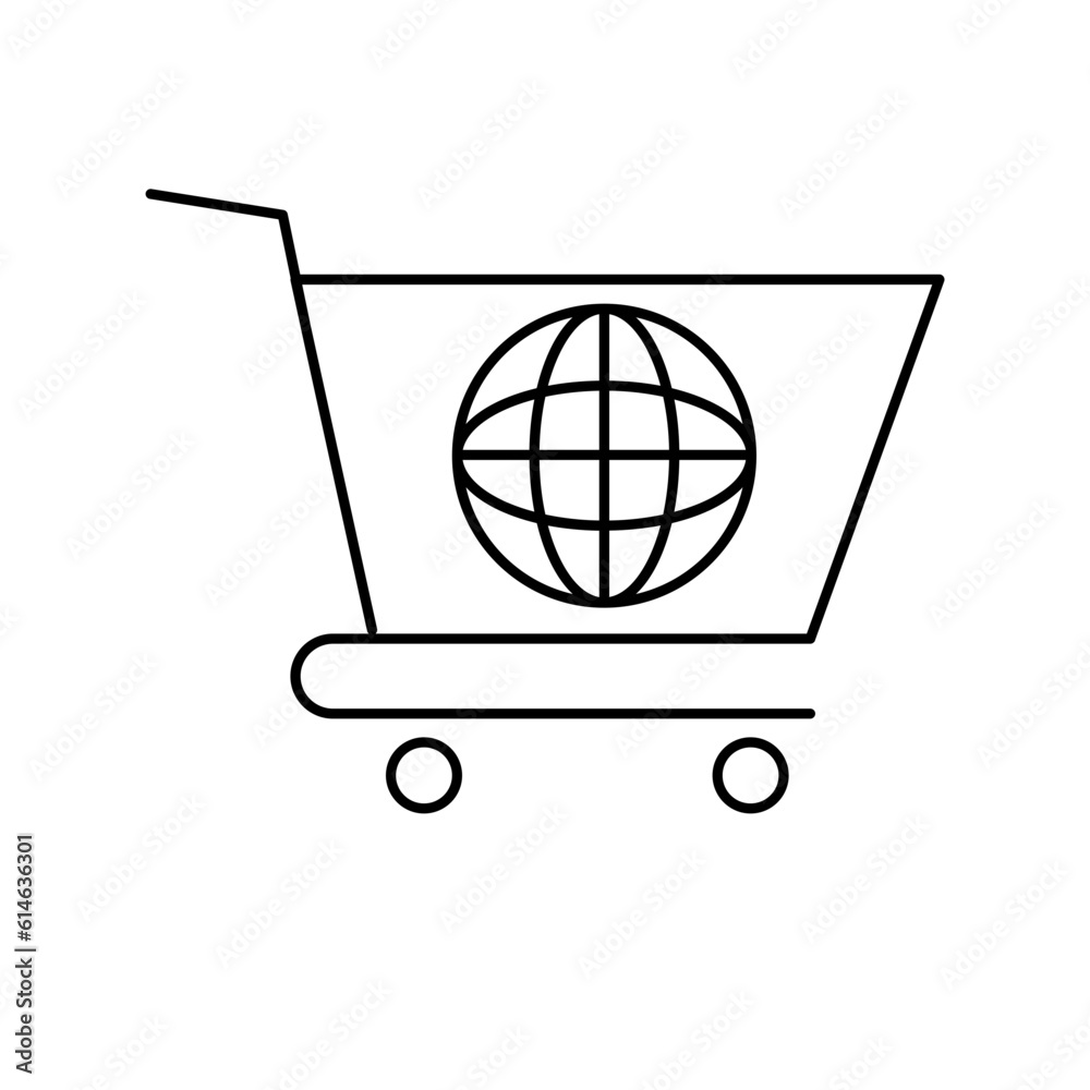 E-commerce e-commerce icon with black outline style. smartphone, line, design, bag, outline, set, credit. Vector Illustration E-commerce e-commerce icon with black outline style. smartphone, line, design, bag, outline, set, credit. Vector Illustration