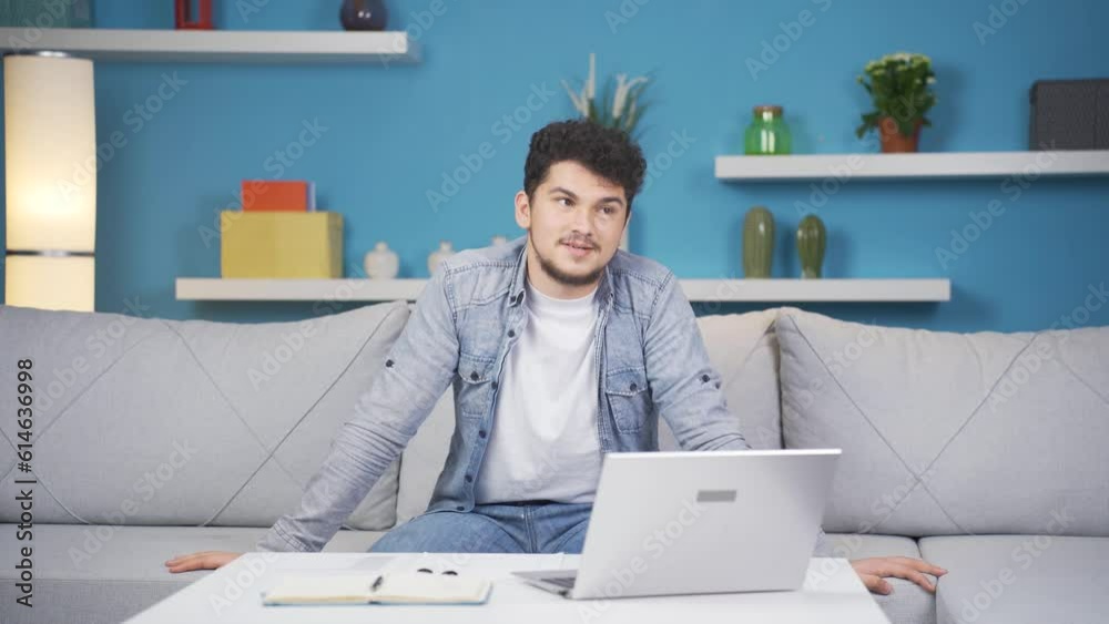 Man thinking of sad and sad memories.
