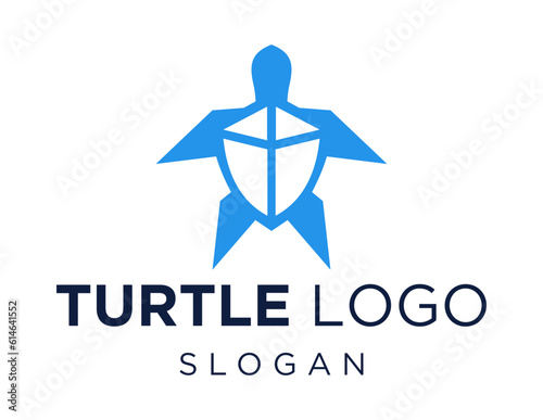 Logo design about Turtle on a white background. made using the CorelDraw application.