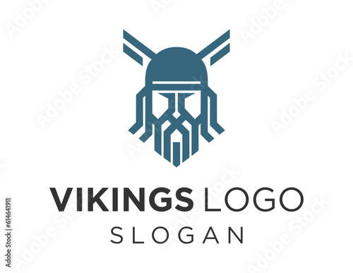 Logo design about Vikings on a white background. made using the CorelDraw application.