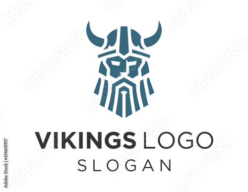Logo design about Vikings on a white background. made using the CorelDraw application.