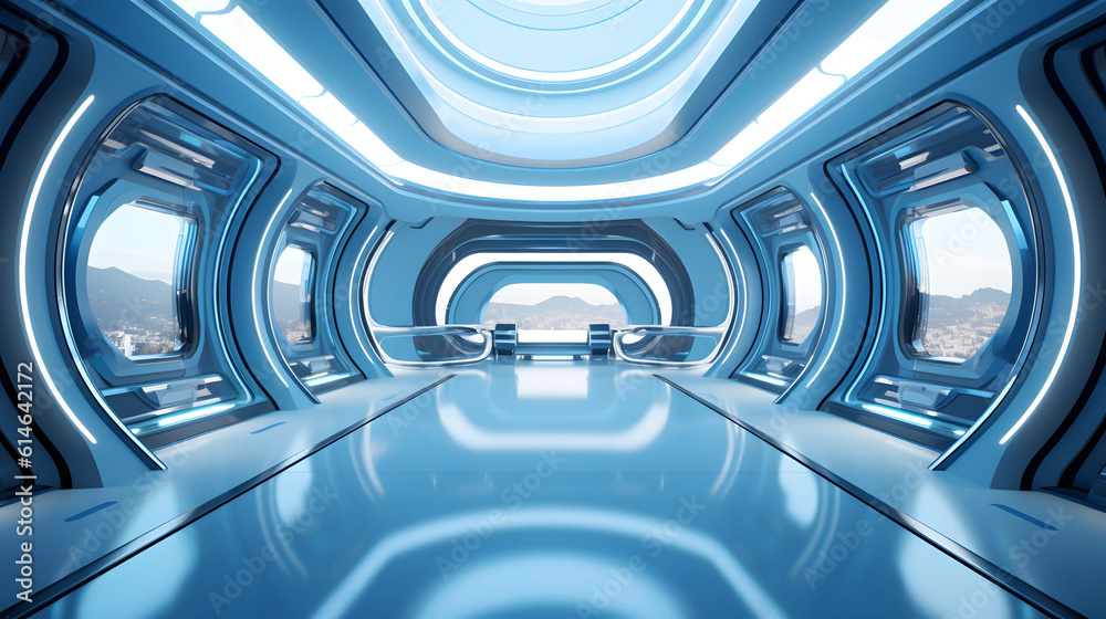 Sleek and Minimal Inside the Futuristic Machine Hall with Cutting-Edge System - Generative AI Sleek and Minimal Inside the Futuristic Machine Hall with Cutting-Edge System - Generative AI