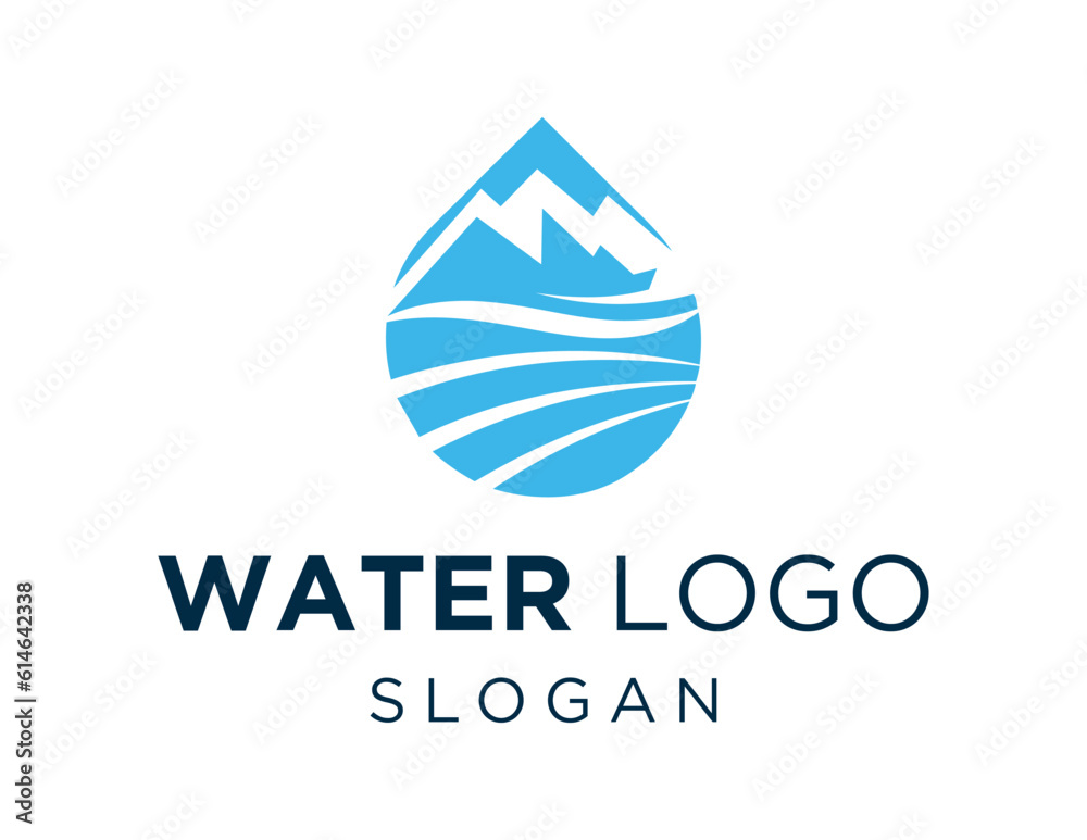 Logo design about Water on a white background. made using the CorelDraw application. Logo design about Water on a white background. made using the CorelDraw application.