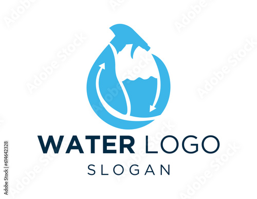 Logo design about Water on a white background. made using the CorelDraw application.