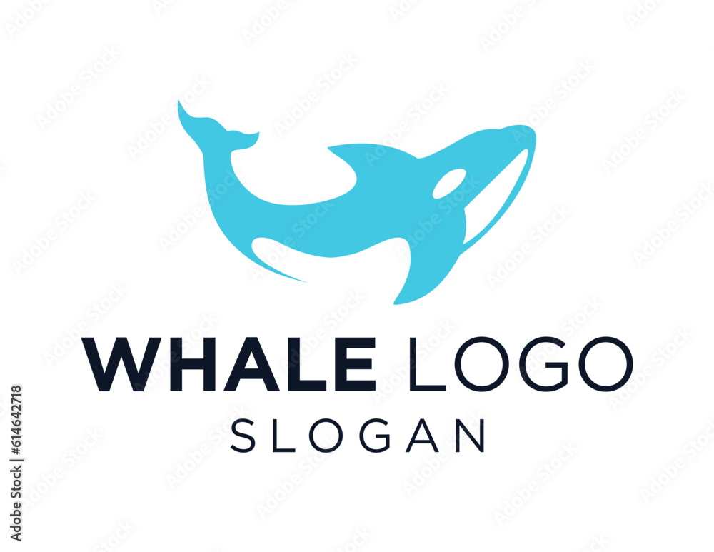 Logo design about Whale on a white background. made using the CorelDraw application. Logo design about Whale on a white background. made using the CorelDraw application.