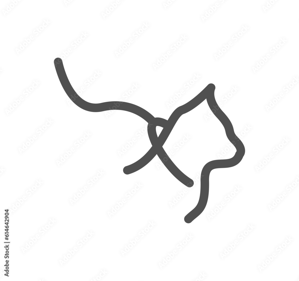 Service pet related icon outline and linear vector. Service pet related icon outline and linear vector.