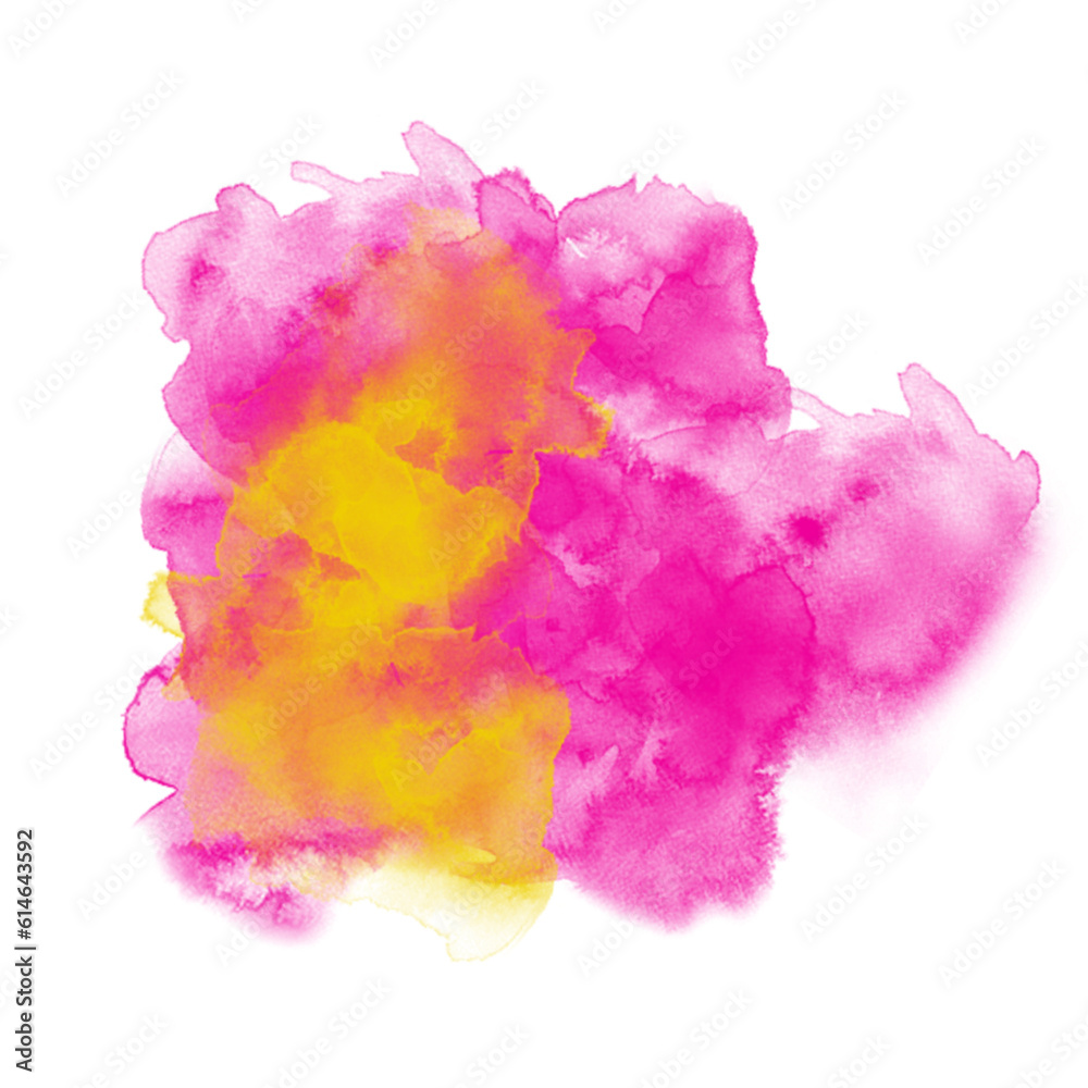 Pink watercolor cloud decor