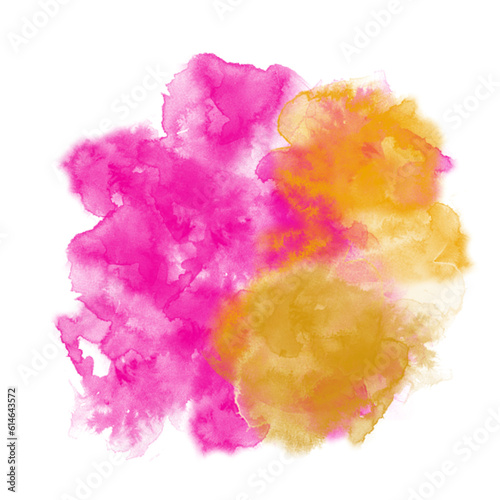 Pink watercolor cloud decor