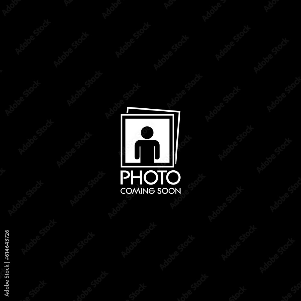 Fototapeta premium Photo coming soon icon isolated on dark background