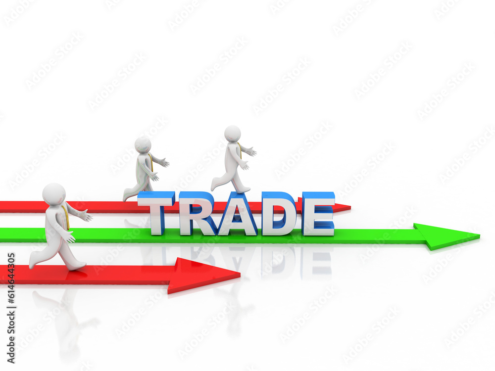 3d rendering business trade concept 3d rendering business trade concept