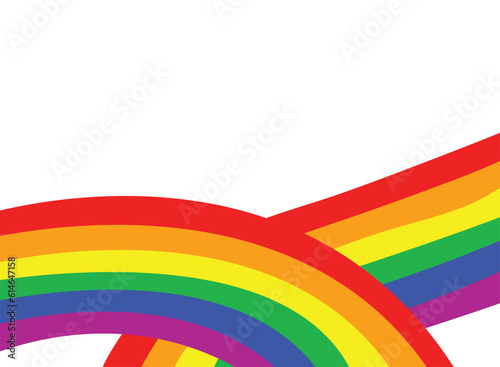 Rainbow And Space To Put Text Vector Illustration Design Colorful Color Background Creative For Business Banner, Poster, Flyer, Card, Cover