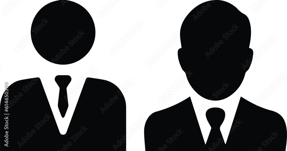 User Icon set. Profile icon. Monochrome icon. People sign. account symbol. Leader and workers. People icon set in trendy flat style. Team logo. Icon for business card design. Vector User Icon set. Profile icon. Monochrome icon. People sign. account symbol. Leader and workers. People icon set in trendy flat style. Team logo. Icon for business card design. Vector