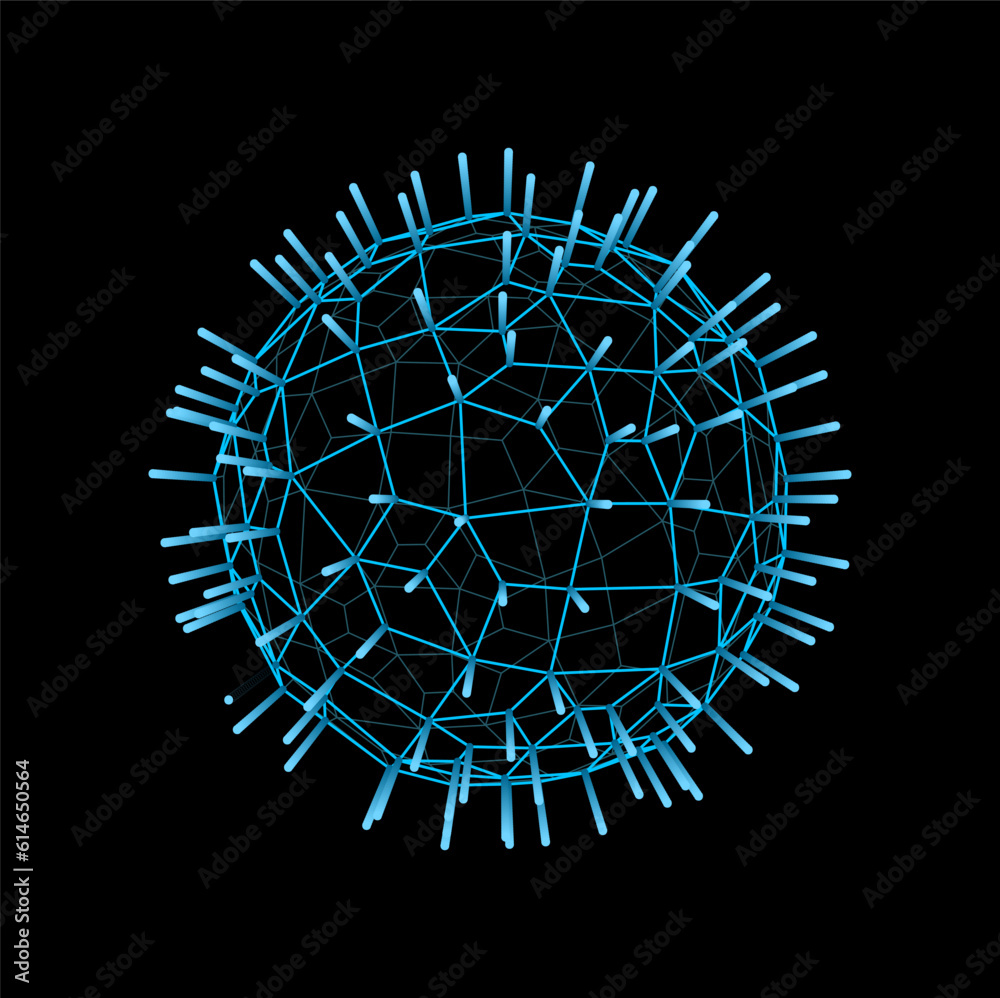 Futuristic wireframe sphere, 3d ball shape or structure. Cyber blue wire line model, data visualization virtual vector ball or digital technology wireframe hologram. Futuristic dimensional grid sphere Futuristic wireframe sphere, 3d ball shape or structure. Cyber blue wire line model, data visualization virtual vector ball or digital technology wireframe hologram. Futuristic dimensional grid sphere