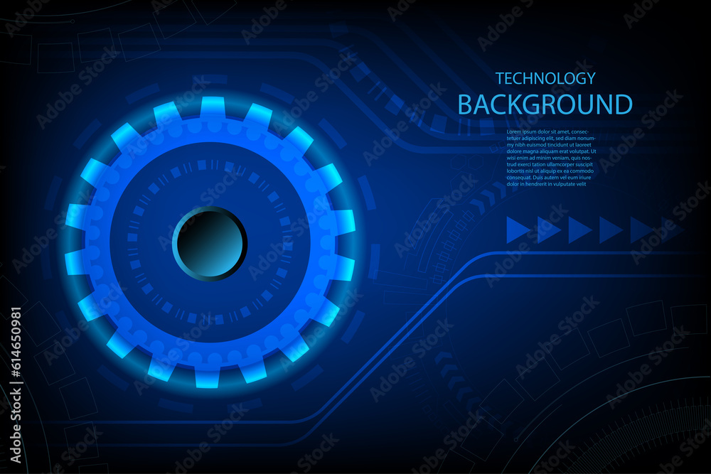 Digital technology banner blue background concept. Abstract technology background Hi-tech communication concept futuristic digital innovation background. Digital technology banner blue background concept. Abstract technology background Hi-tech communication concept futuristic digital innovation background.