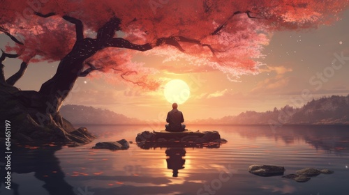 The Path to Serenity: Visualizing the Journey of Finding Inner Peace in Mental Health | generative ai