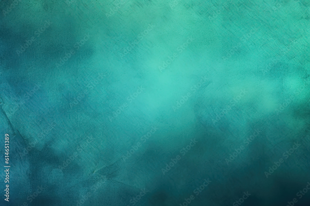 Green turquoise teal blue abstract texture background. Color gradient. Colorful matte background with space for design. Toned canvas fabric. Web banner. Wide. Long. Panoramic. Website - obrazy, fototapety, plakaty 