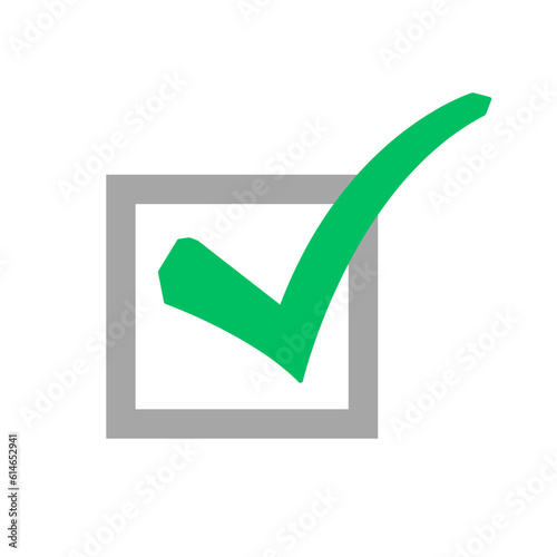 green check mark in a box, checklist, tick symbol, checkmark icon, checkbox