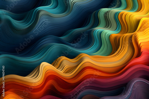 abstract background with 3d waves