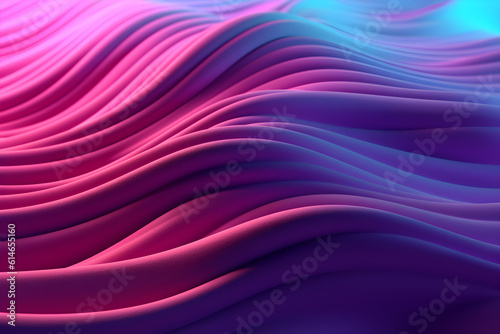 abstract background with 3d pink waves