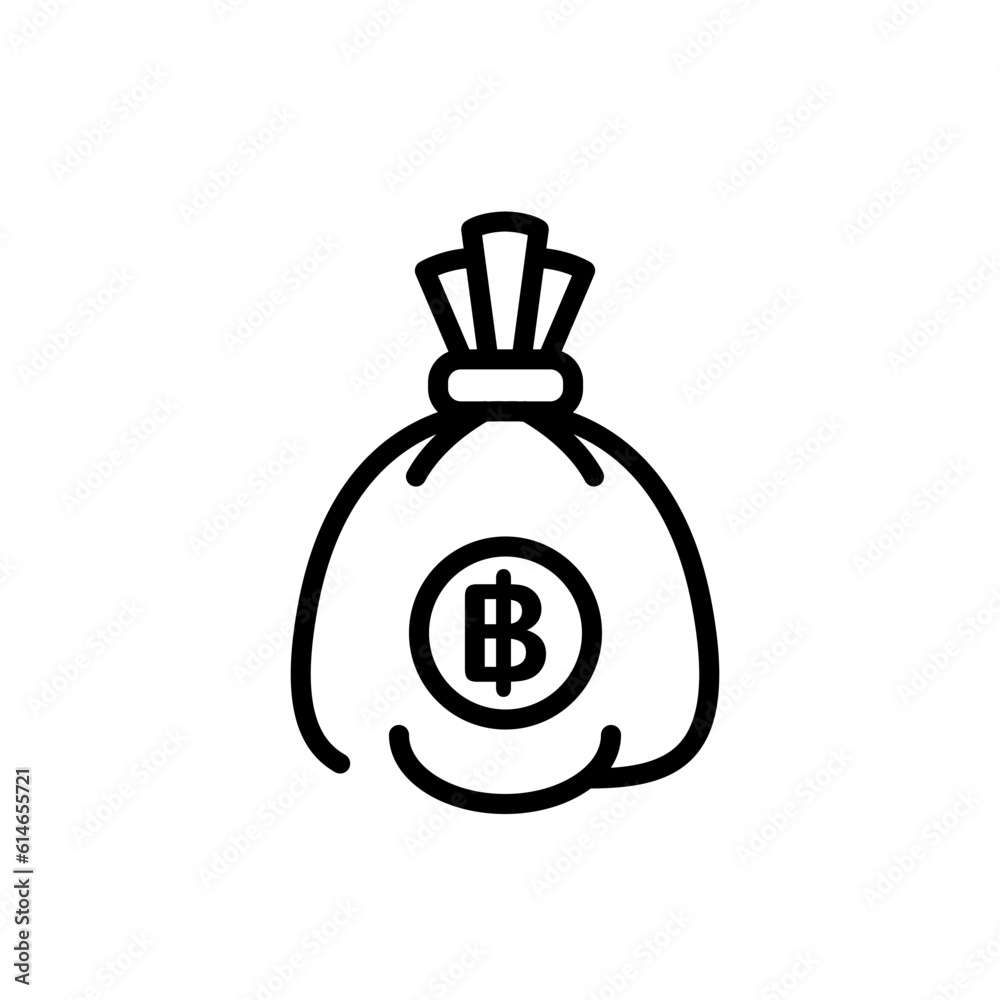 economy money bag sign symbol vector economy money bag sign symbol vector