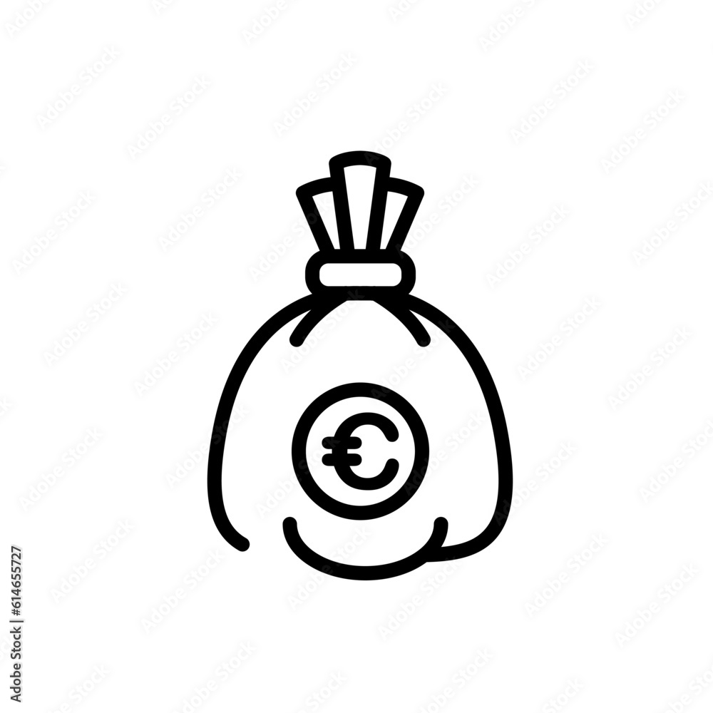 economy money bag sign symbol vector economy money bag sign symbol vector