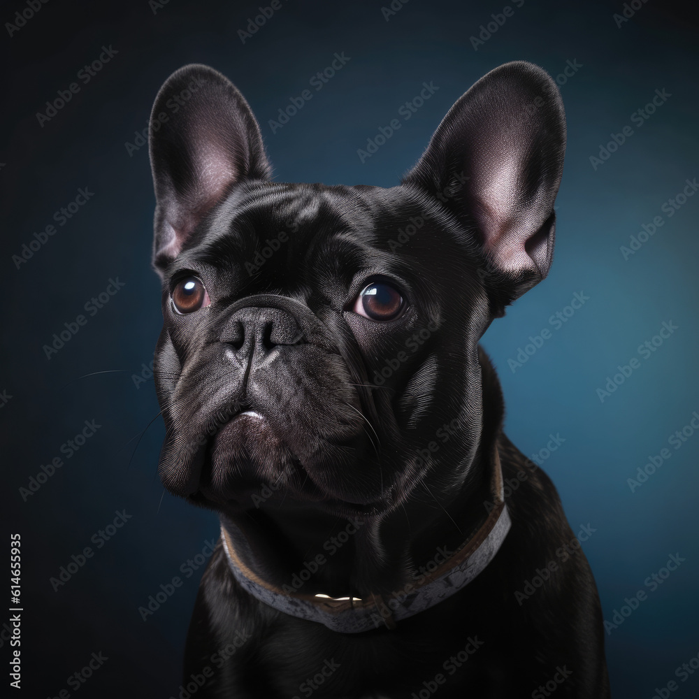 Black French bulldog Black French bulldog