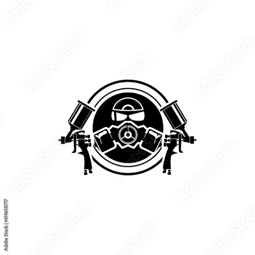 MODERN PAINT SPRAYER LOGO DESIGN