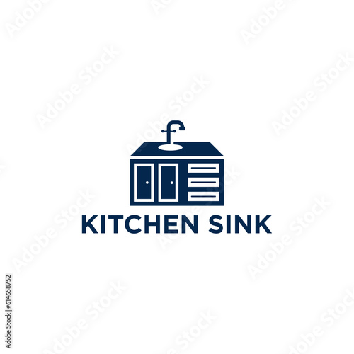 MODERN KITCHEN SINK CABINETS LOGO DESIGN
