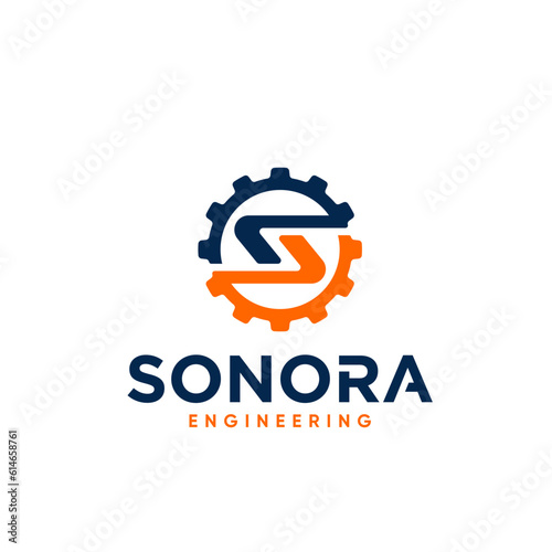 MODERN LETTER S ENGINEERING LOGO