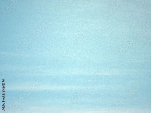 Abstract gentle light blue color acrylic painting on canvas texture background.