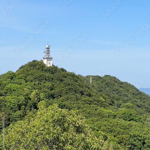 radio tower on the hill