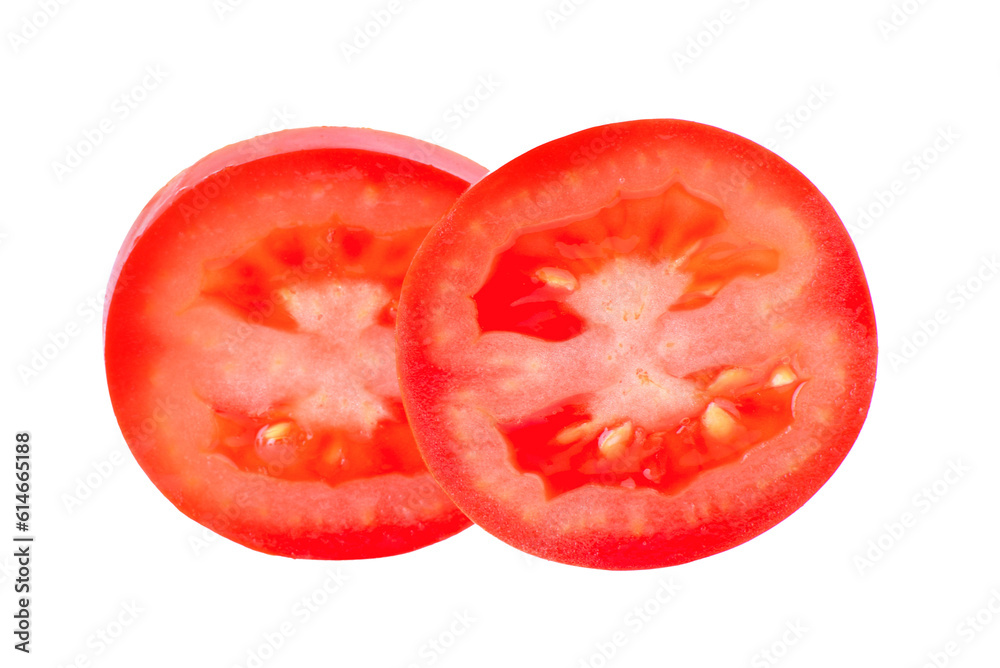 Tomato vegetable slice isolated on transparent png Tomato vegetable slice isolated on transparent png
