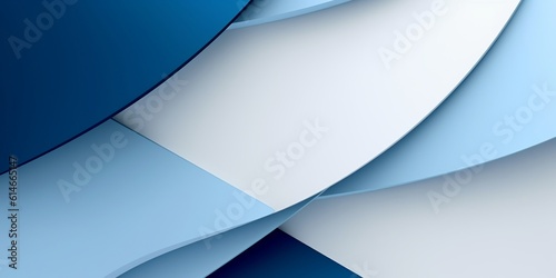 Fototapeta Naklejka Na Ścianę i Meble -  Blue and white background abstract minimalism simple. Generative Ai