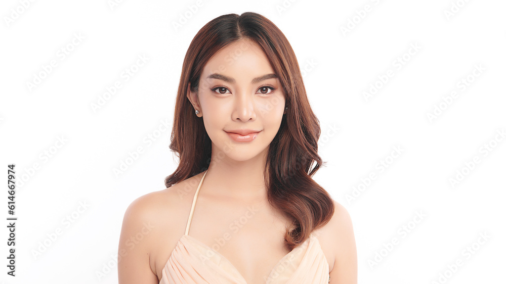 Beautiful young asian woman with clean fresh skin on white background, Face care, Facial treatment, Cosmetology, beauty and spa, Asian women portrait. Beautiful young asian woman with clean fresh skin on white background, Face care, Facial treatment, Cosmetology, beauty and spa, Asian women portrait.