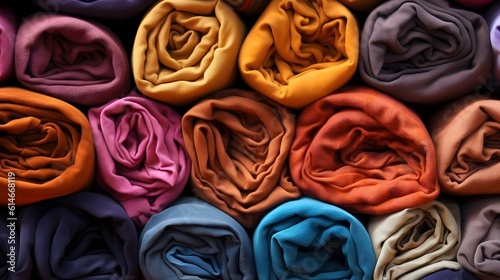 Vibrant fabric of clothes