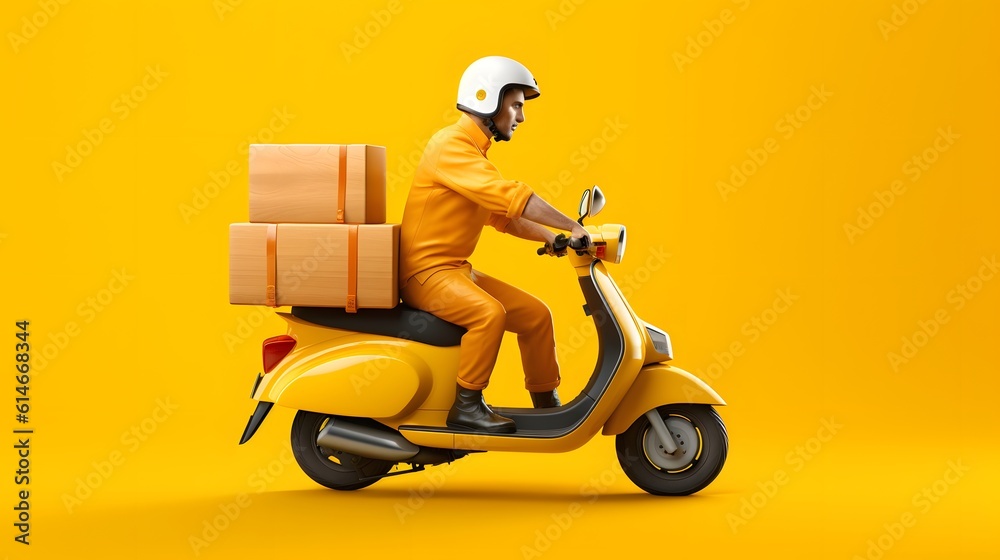 Couriers carry out orders for the delivery of goods Couriers carry out orders for the delivery of goods